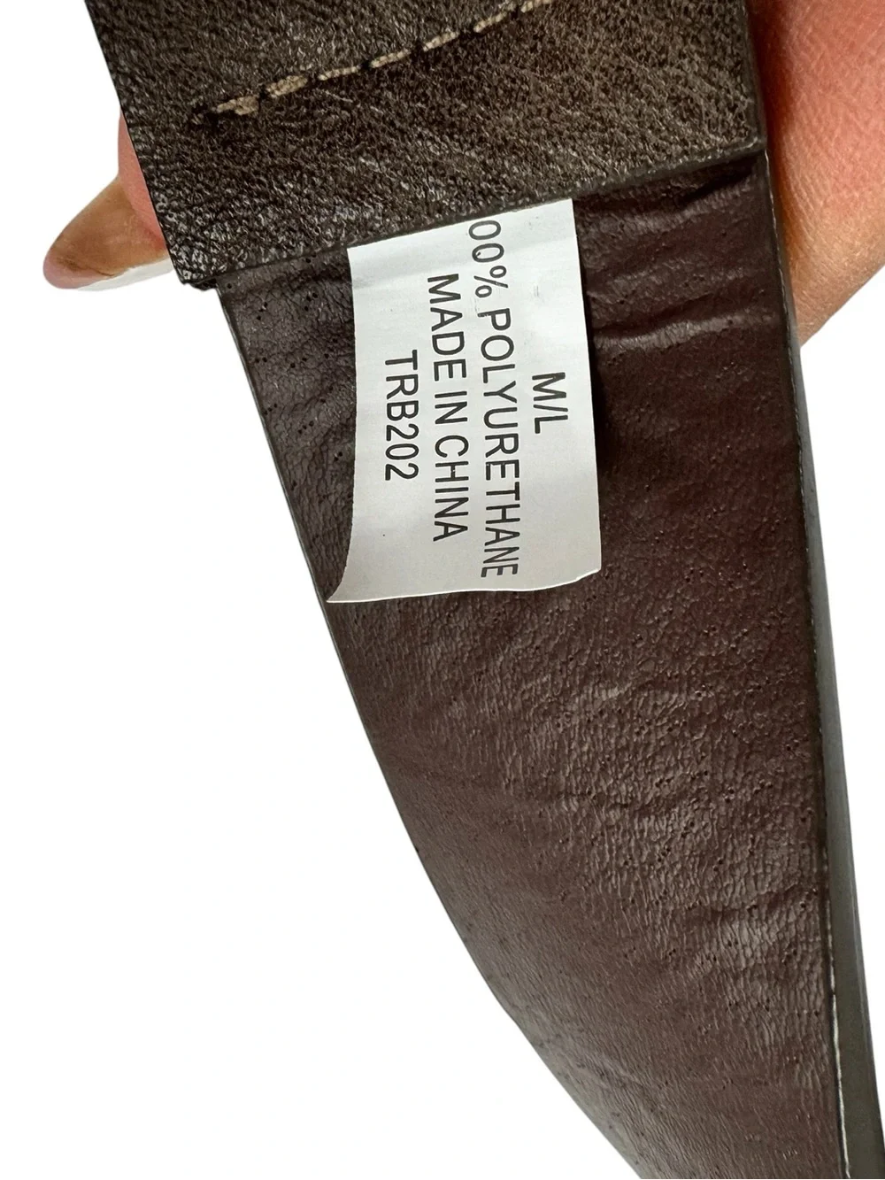NWT True Religion Brown Crystal-Embellished Womens Leather Belt